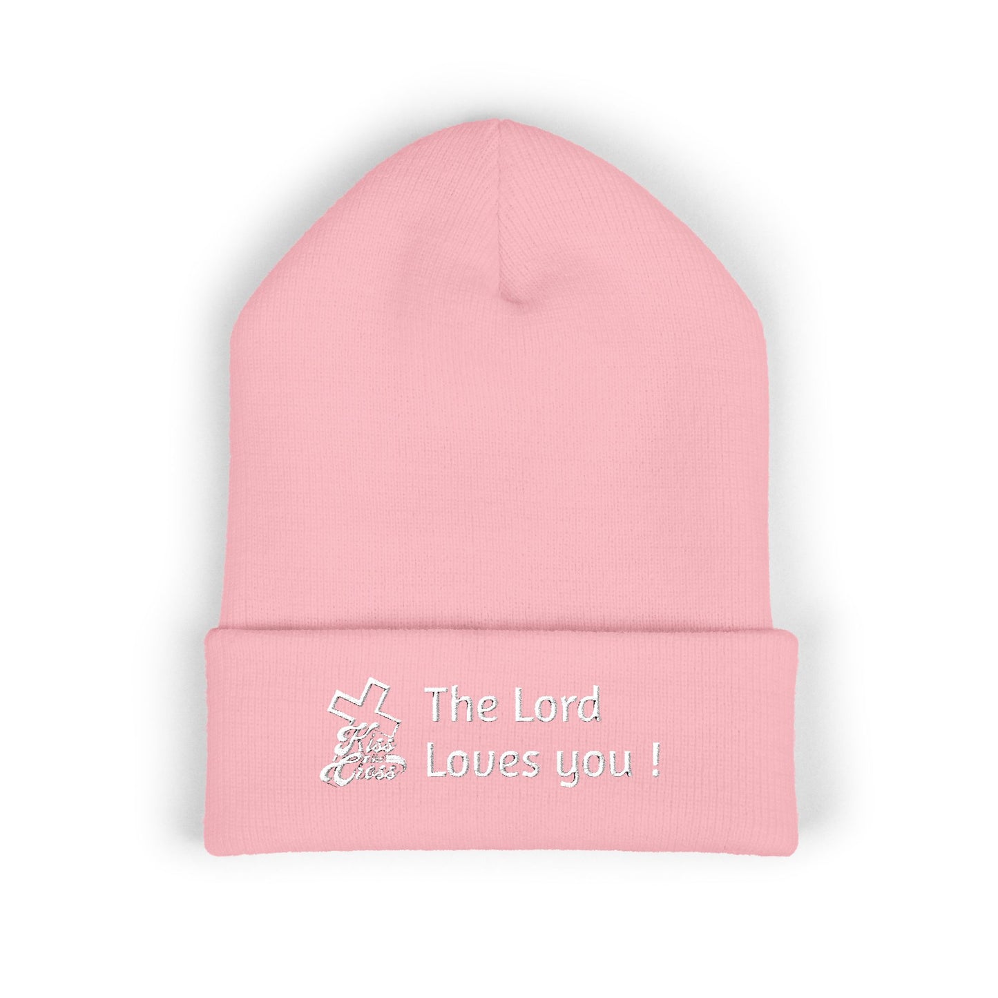 Kiss The Cross- Beanie cap embroidered