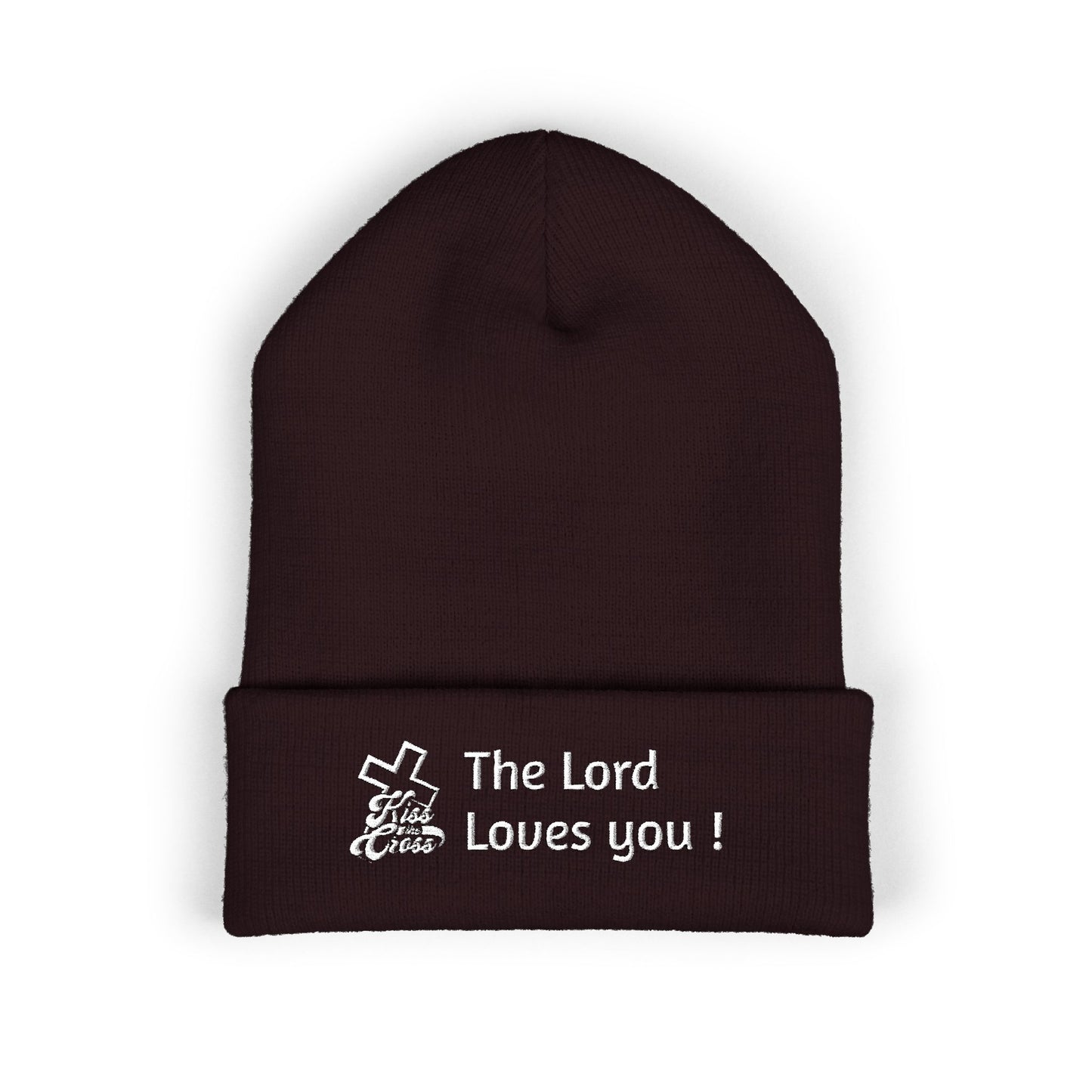 Kiss The Cross- Beanie cap embroidered