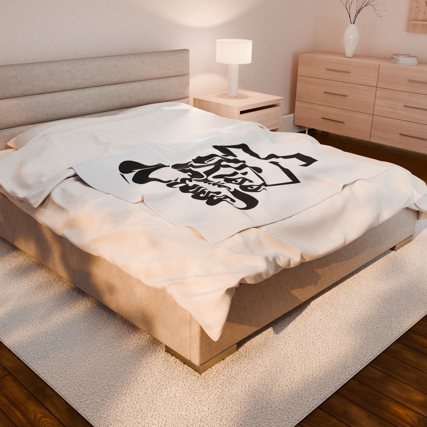 Kiss The Cross - Christian Inspirational Velveteen Plush Blanket.