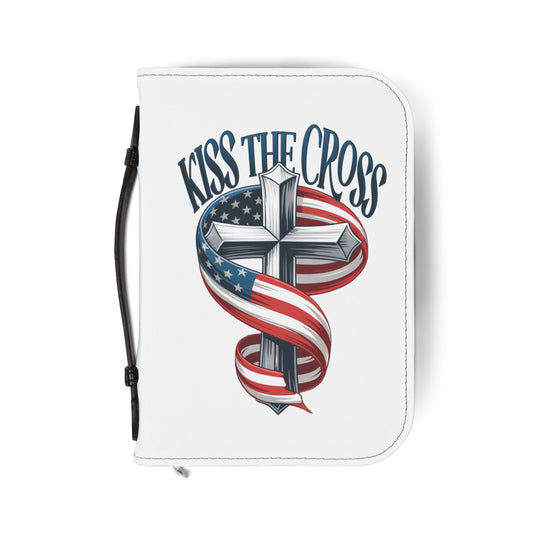 Patriotic Bible Cover, Christian Journal Case, Religious Organizer, Faith Shield, Inspirational Gifts