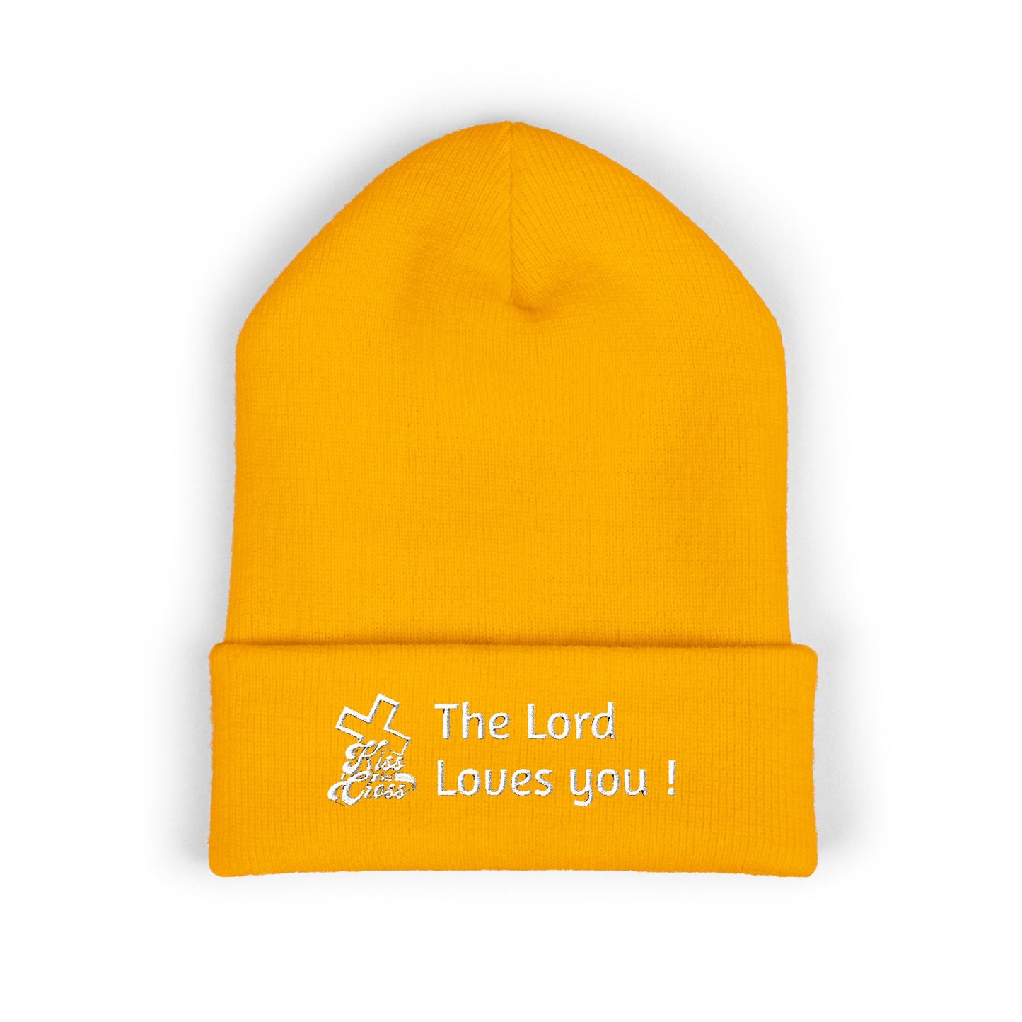 Kiss The Cross- Beanie cap embroidered