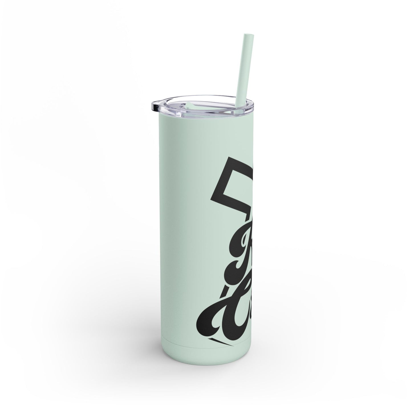 Kiss The Cross - Stylish Matte Tumbler - for hot and cold drinks.