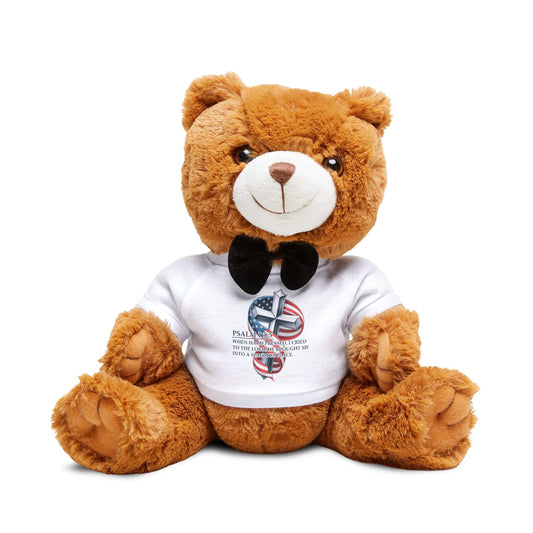 Kiss The Cross - Patriotic Teddy Bear