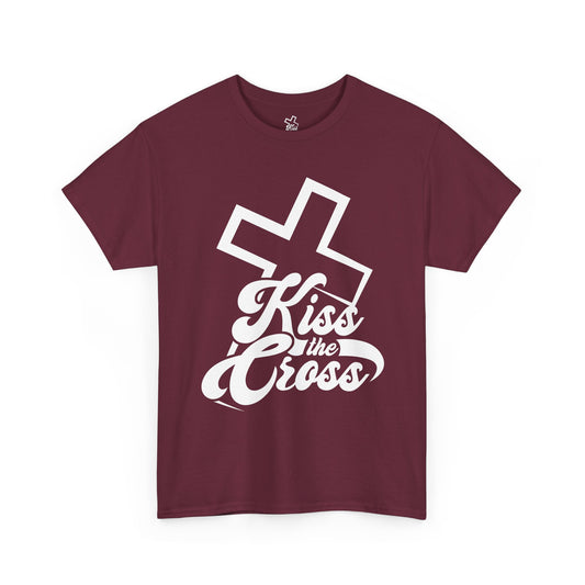 Kiss the Cross - Faith-Inspired Unisex Tee