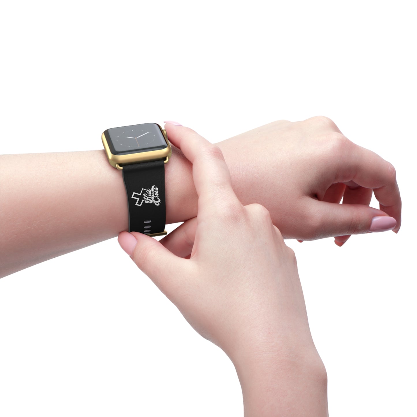 Kiss The Cross - Stylish Watch Band with Trendy Design.