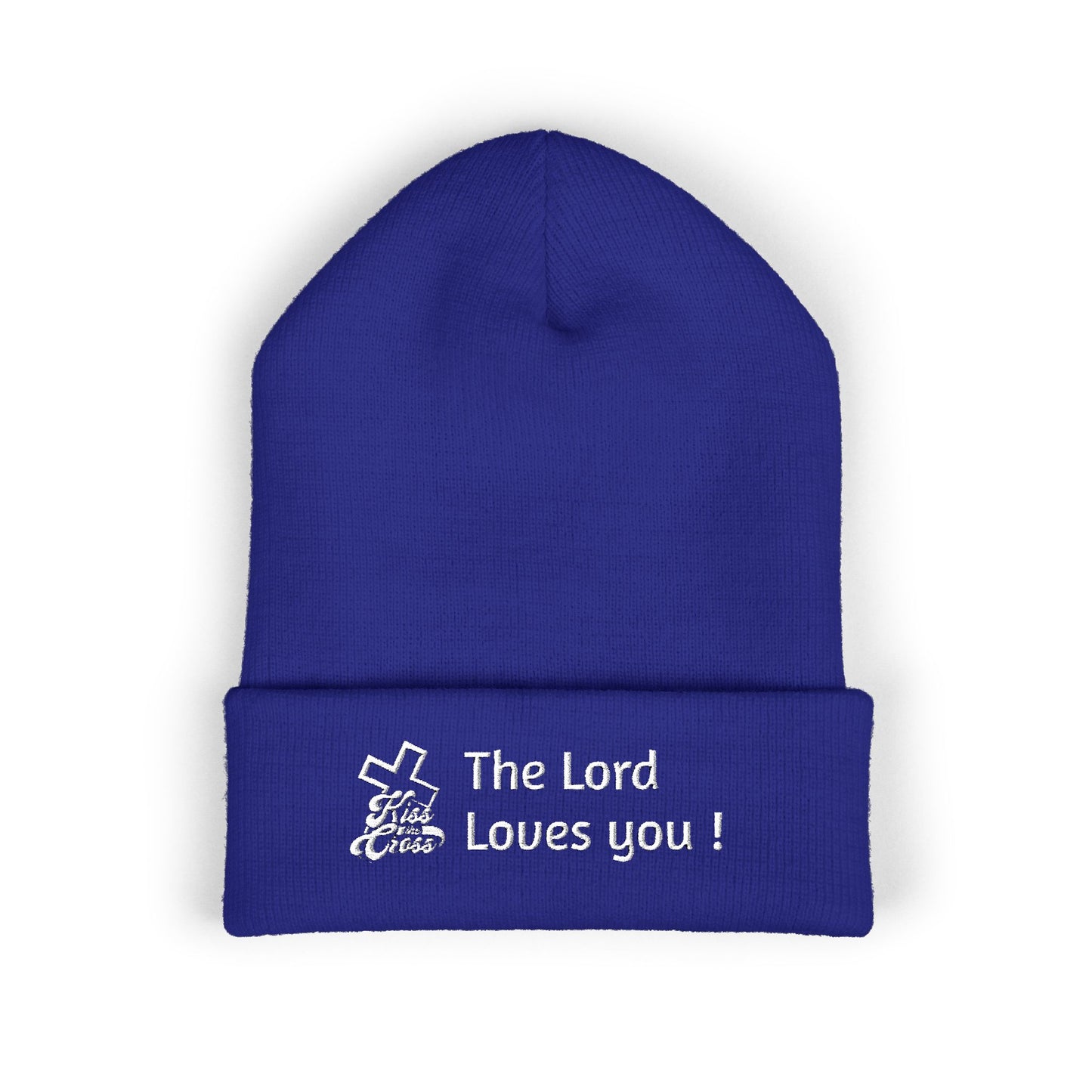 Kiss The Cross- Beanie cap embroidered