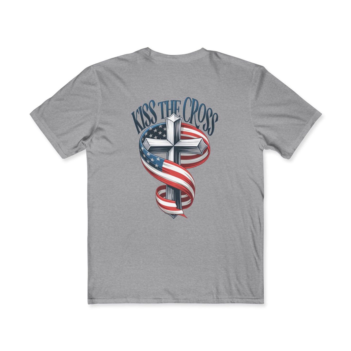 Kiss the Cross Tee — Patriotic Men’s Shirt