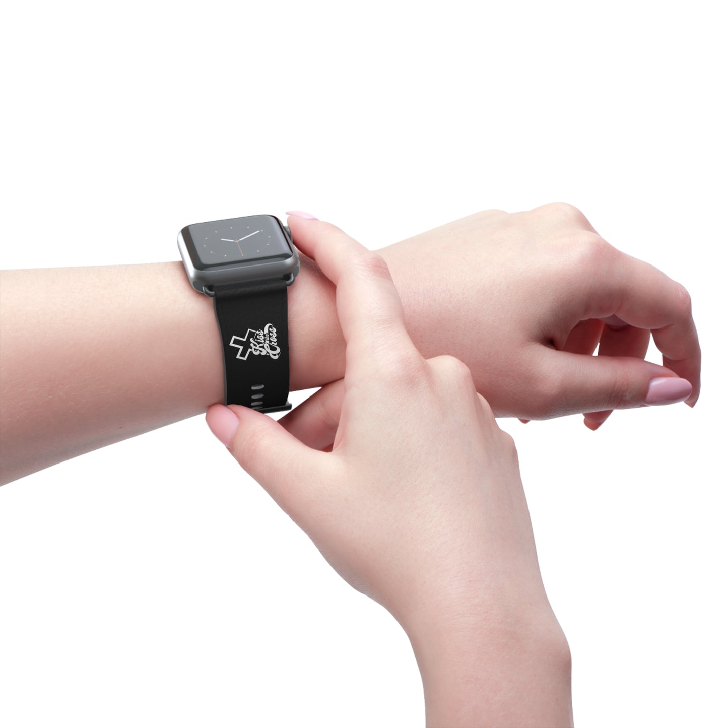 Kiss The Cross - Stylish Watch Band with Trendy Design.