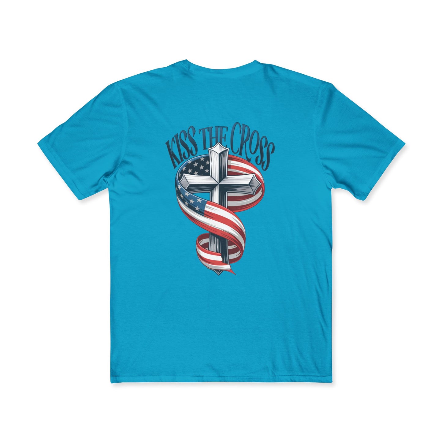 Kiss the Cross Tee — Patriotic Men’s Shirt