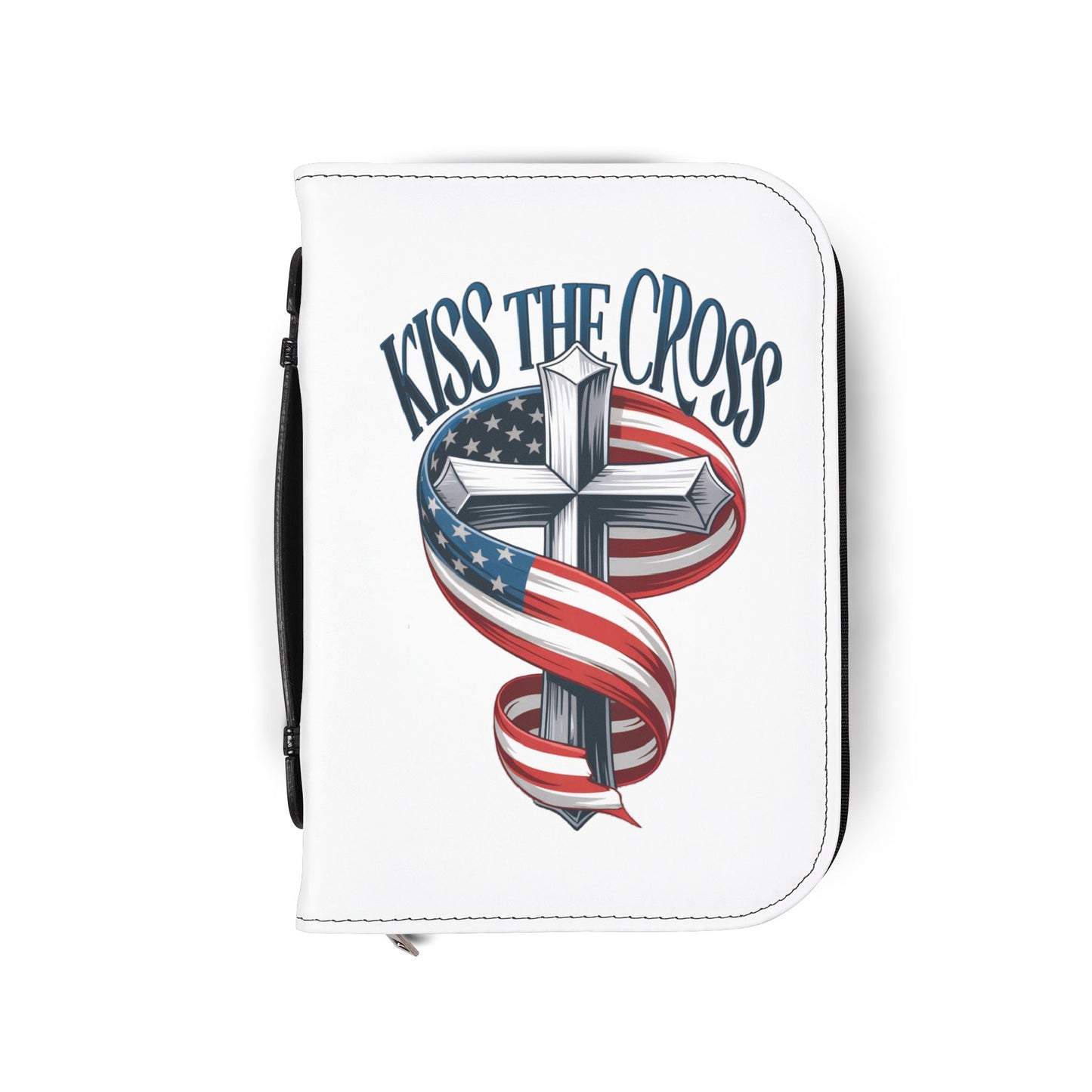 Patriotic Bible Cover, Christian Journal Case, Religious Organizer, Faith Shield, Inspirational Gifts