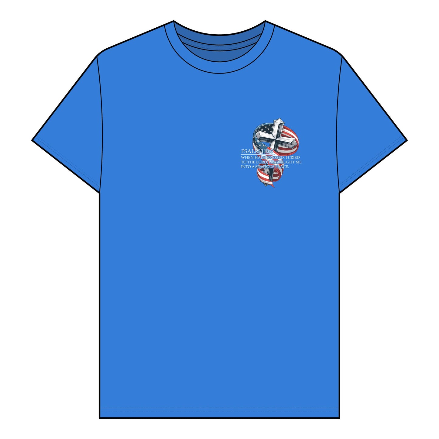 Kiss The Cross - Patriotic Faith Graphic Tee