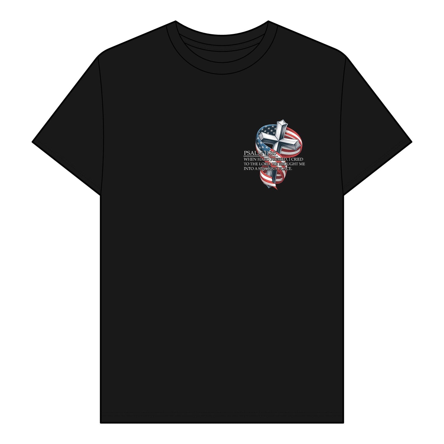Kiss The Cross - Patriotic Faith Graphic Tee