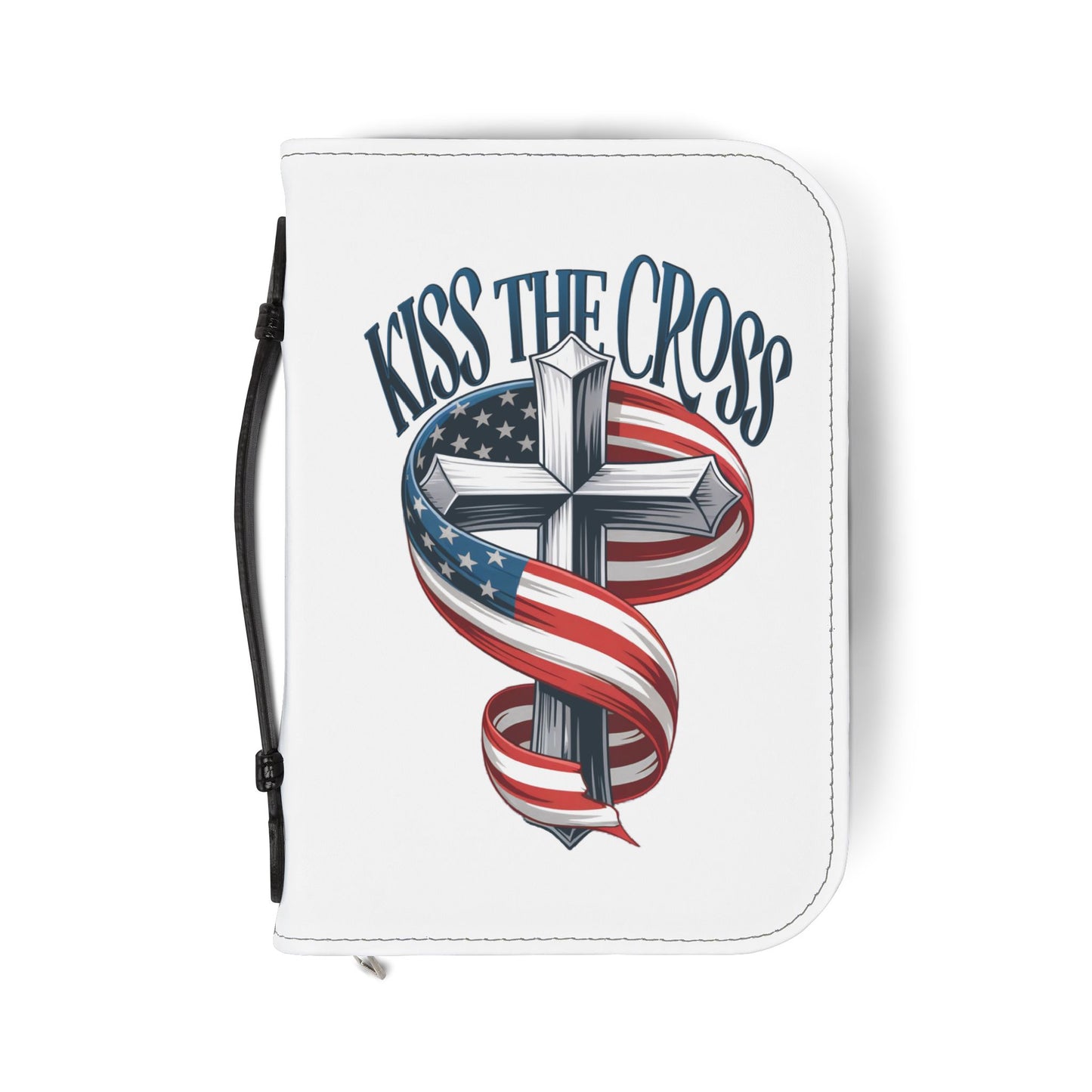 Patriotic Bible Cover, Christian Journal Case, Religious Organizer, Faith Shield, Inspirational Gifts